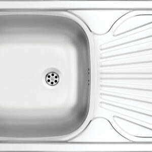 Zlewozmywak stalowy 1-komorowy z ociekaczem