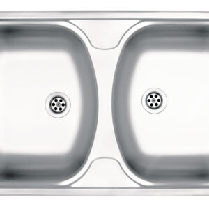 Zlewozmywak stalowy 2-komorowy