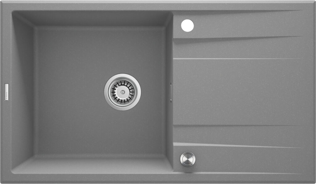 Zlewozmywak granitowy 1-komorowy z ociekaczem