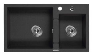 Zlewozmywak granitowy 2-komorowy – Space-Saver