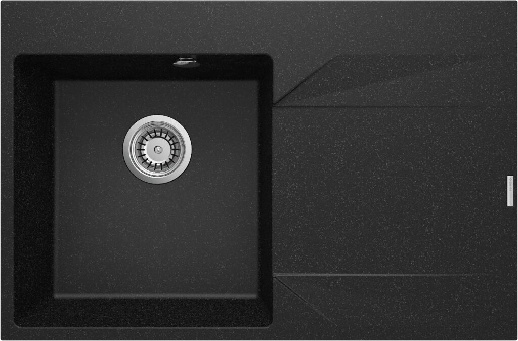 Zlewozmywak granitowy 1-komorowy z ociekaczem – prawy