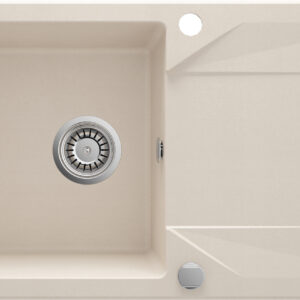 Zlewozmywak granitowy 1-komorowy z ociekaczem