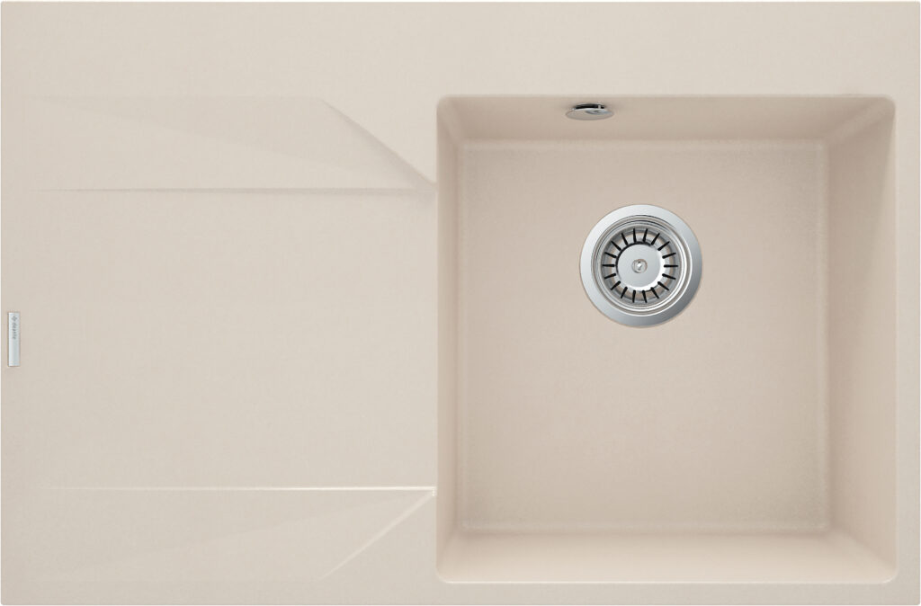 Zlewozmywak granitowy 1-komorowy z ociekaczem – lewy