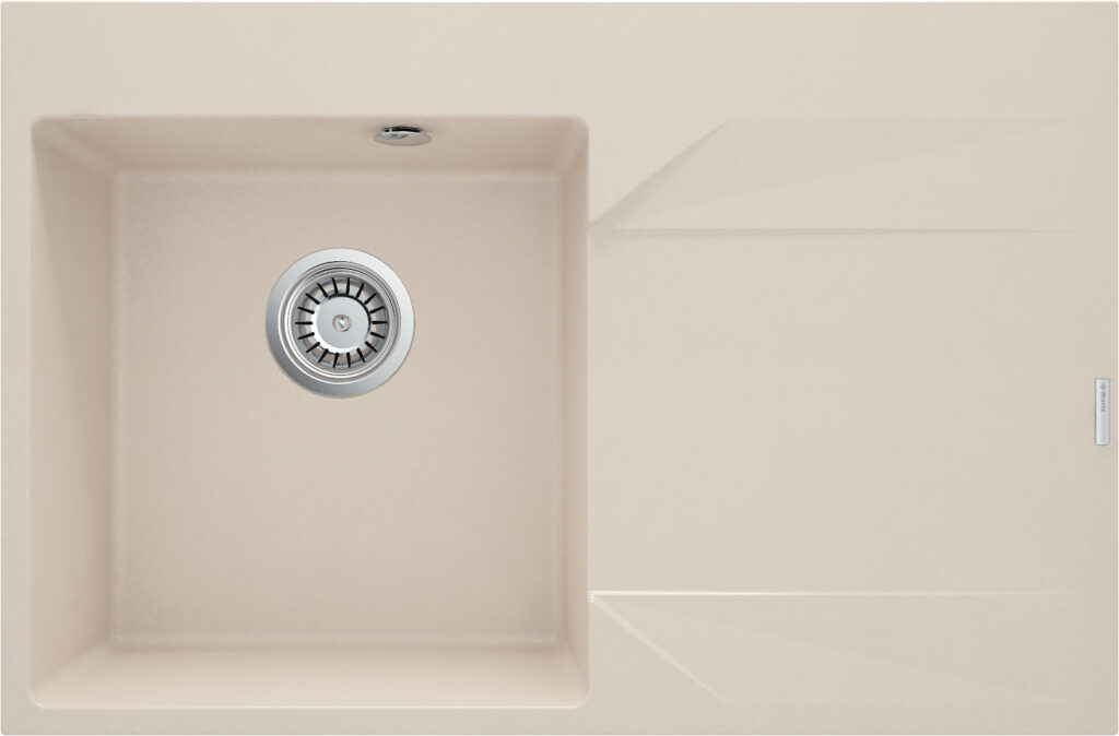 Zlewozmywak granitowy 1-komorowy z ociekaczem – prawy