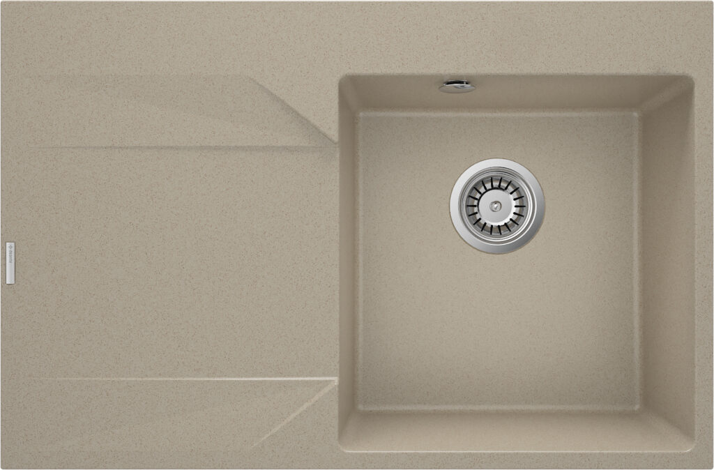 Zlewozmywak granitowy 1-komorowy z ociekaczem – lewy