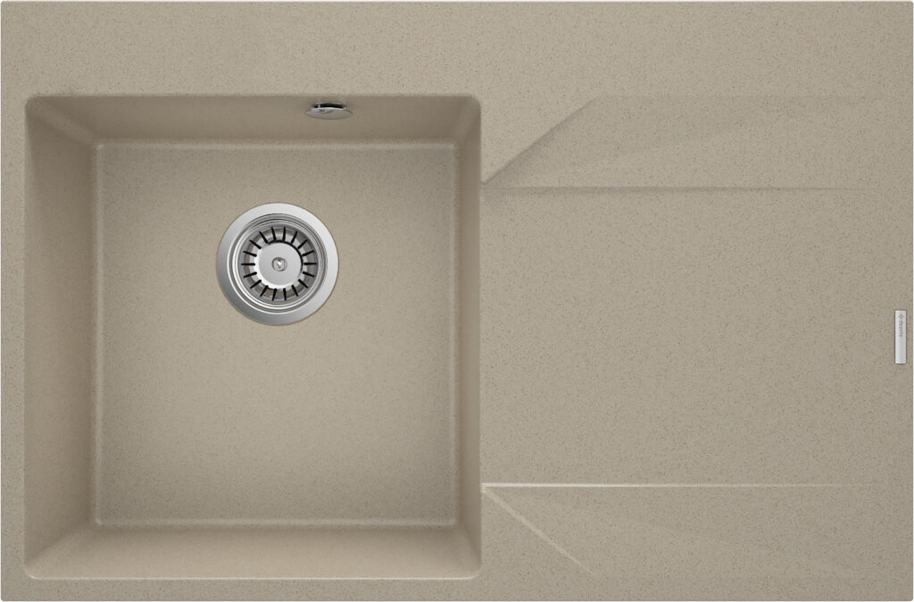 Zlewozmywak granitowy 1-komorowy z ociekaczem – prawy