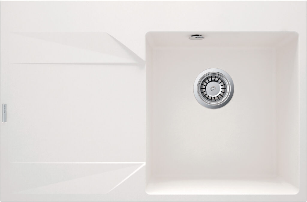 Zlewozmywak granitowy 1-komorowy z ociekaczem – lewy