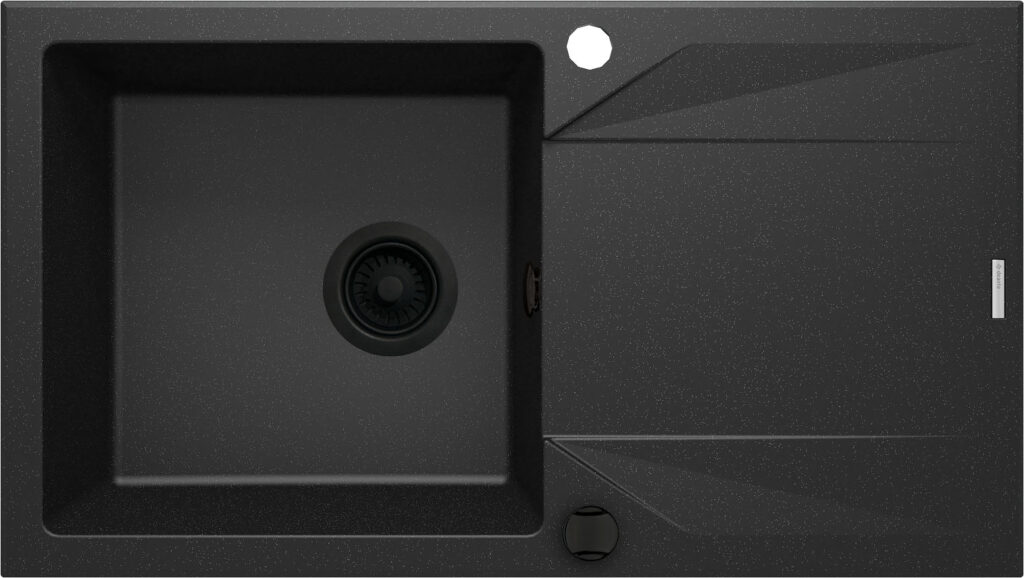 Zlewozmywak granitowy 1-komorowy z ociekaczem