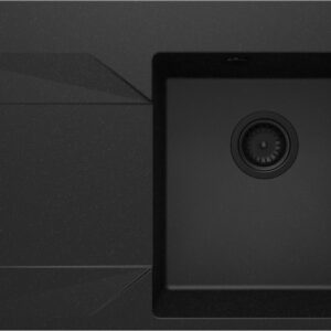 Zlewozmywak granitowy 1-komorowy z ociekaczem – lewy