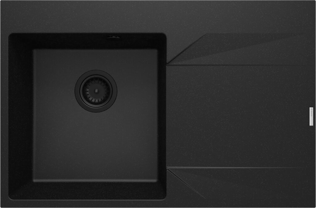 Zlewozmywak granitowy 1-komorowy z ociekaczem – prawy