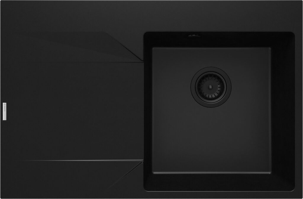 Zlewozmywak granitowy 1-komorowy z ociekaczem – lewy