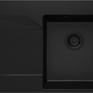 Zlewozmywak granitowy 1-komorowy z ociekaczem – lewy