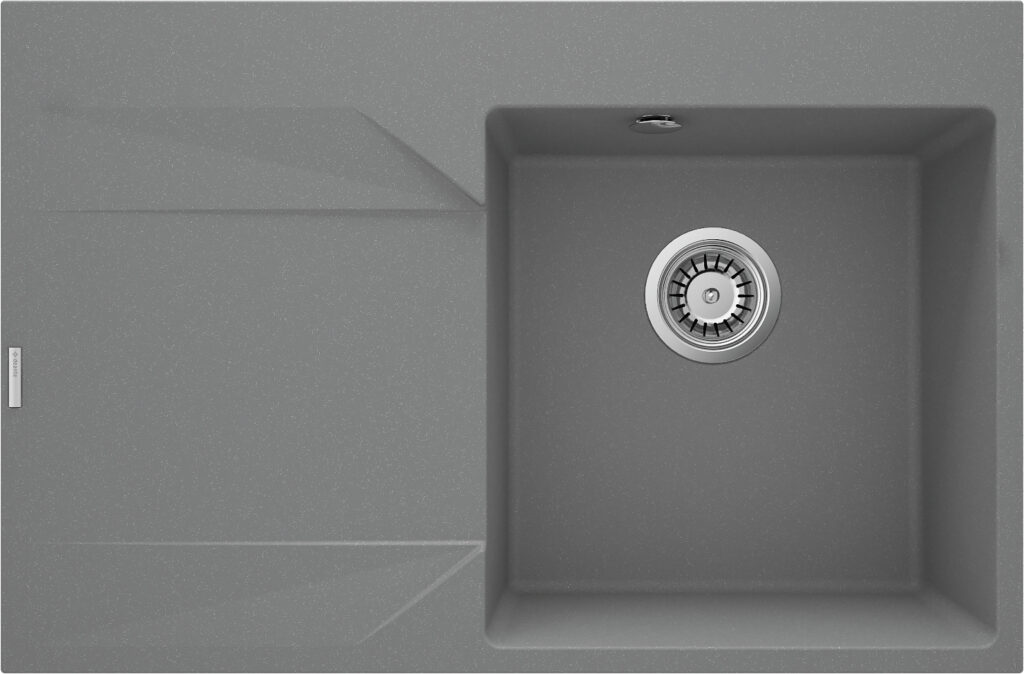 Zlewozmywak granitowy 1-komorowy z ociekaczem – lewy