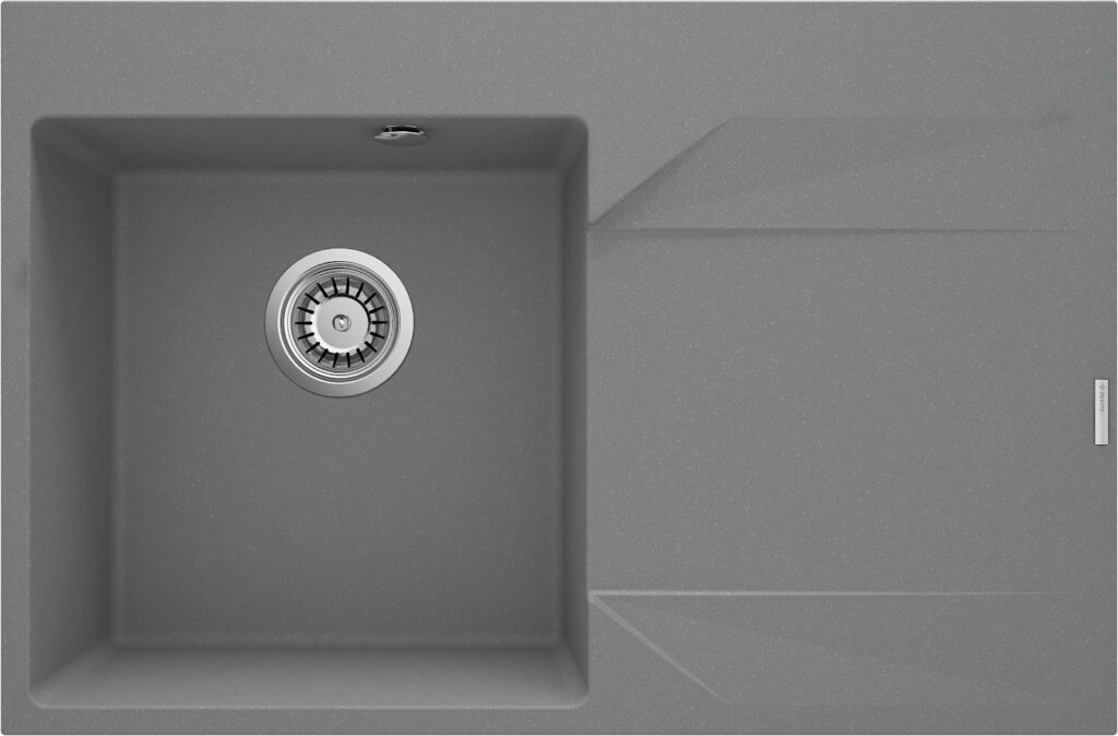 Zlewozmywak granitowy 1-komorowy z ociekaczem – prawy