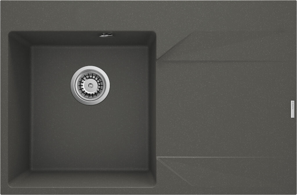 Zlewozmywak granitowy 1-komorowy z ociekaczem – prawy