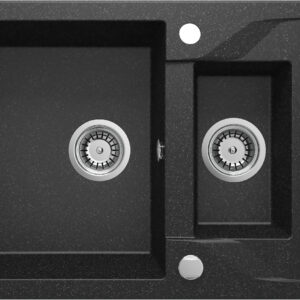 Zlewozmywak granitowy 1.5-komorowy z ociekaczem