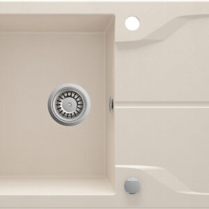 Zlewozmywak granitowy 1-komorowy z ociekaczem