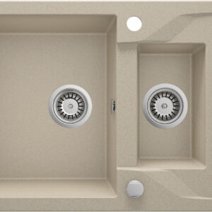 Zlewozmywak granitowy 1.5-komorowy z ociekaczem