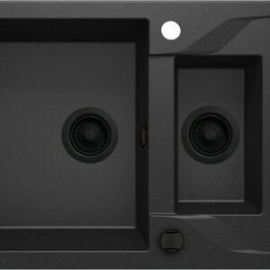 Zlewozmywak granitowy 1.5-komorowy z ociekaczem