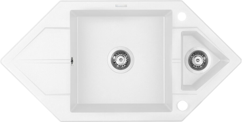 Zlewozmywak granitowy 1.5-komorowy z ociekaczem – Space-Saver