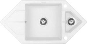 Zlewozmywak granitowy 1.5-komorowy z ociekaczem – Space-Saver
