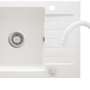 Zlewozmywak granitowy z baterią 1-komorowy z ociekaczem