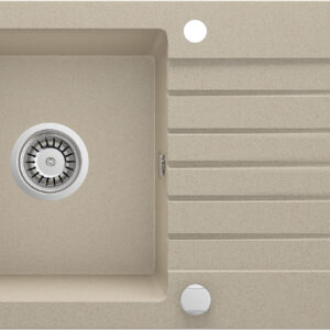 Zlewozmywak granitowy 1-komorowy z ociekaczem