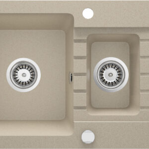 Zlewozmywak granitowy 1.5-komorowy z ociekaczem