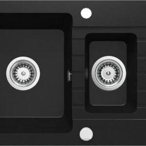 Zlewozmywak granitowy 1.5-komorowy z ociekaczem