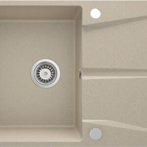 Zlewozmywak granitowy 1-komorowy z ociekaczem