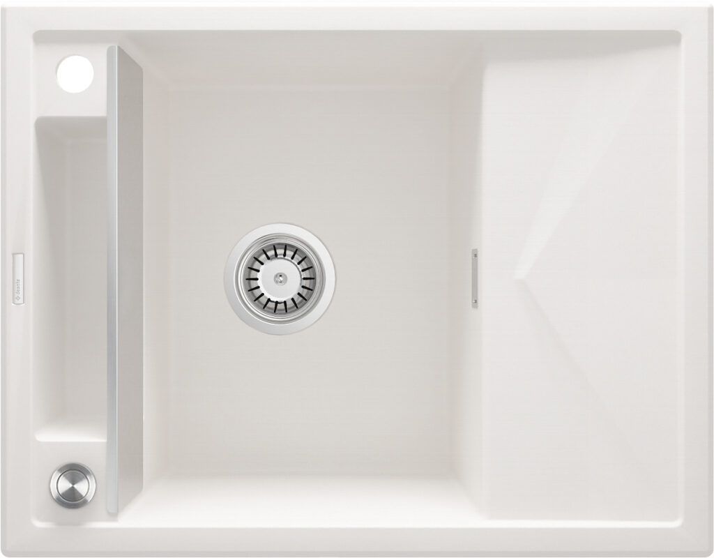 Zlewozmywak granitowy magnetyczny 1-komorowy z ociekaczem