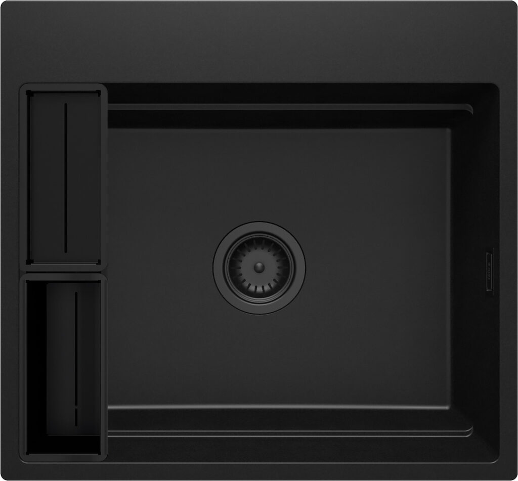 Zlewozmywak granitowy magnetyczny 1-komorowy