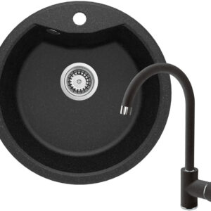 Zlewozmywaki granitowe z baterią