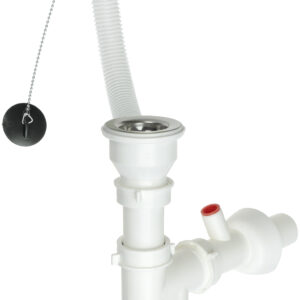 Syfon do zlewozmywaka granitowego 1-komorowego – odpływ 2″