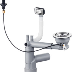 Syfon do zlewozmywaka granitowego 1-komorowego – Space-Saver