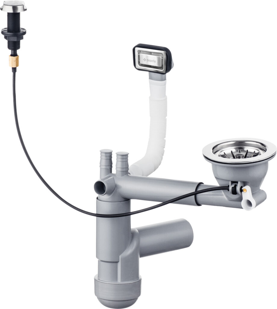 Syfon do zlewozmywaka granitowego 1-komorowego – Space-Saver