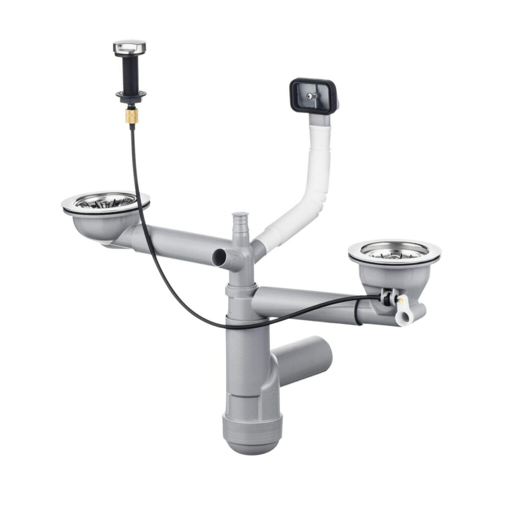 Syfon do zlewozmywaka stalowego 1.5- i 2-komorowego – Space-Saver