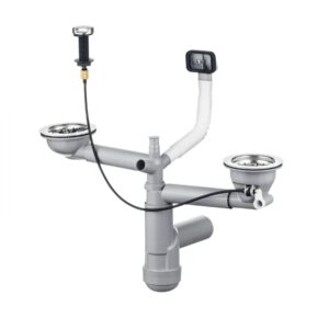 Syfon do zlewozmywaka stalowego 1.5- i 2-komorowego – Space-Saver