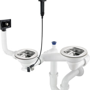 Syfon do zlewozmywaka stalowego 1.5- i 2-komorowego