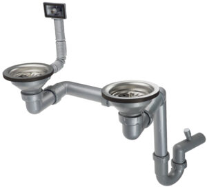 Syfon do zlewozmywaka stalowego 1.5- i 2-komorowego
