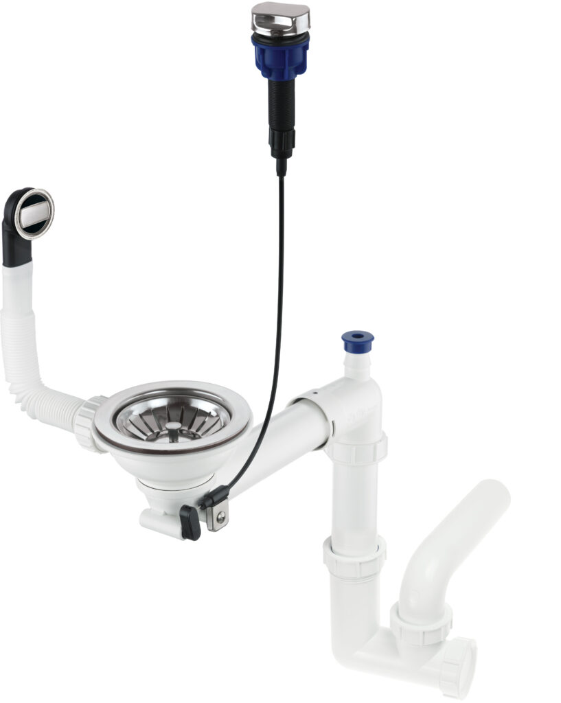 Syfon do zlewozmywaka granitowego 1-komorowego – Space-Saver