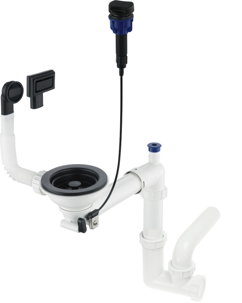 Syfon do zlewozmywaka granitowego 1-komorowego – Space-Saver