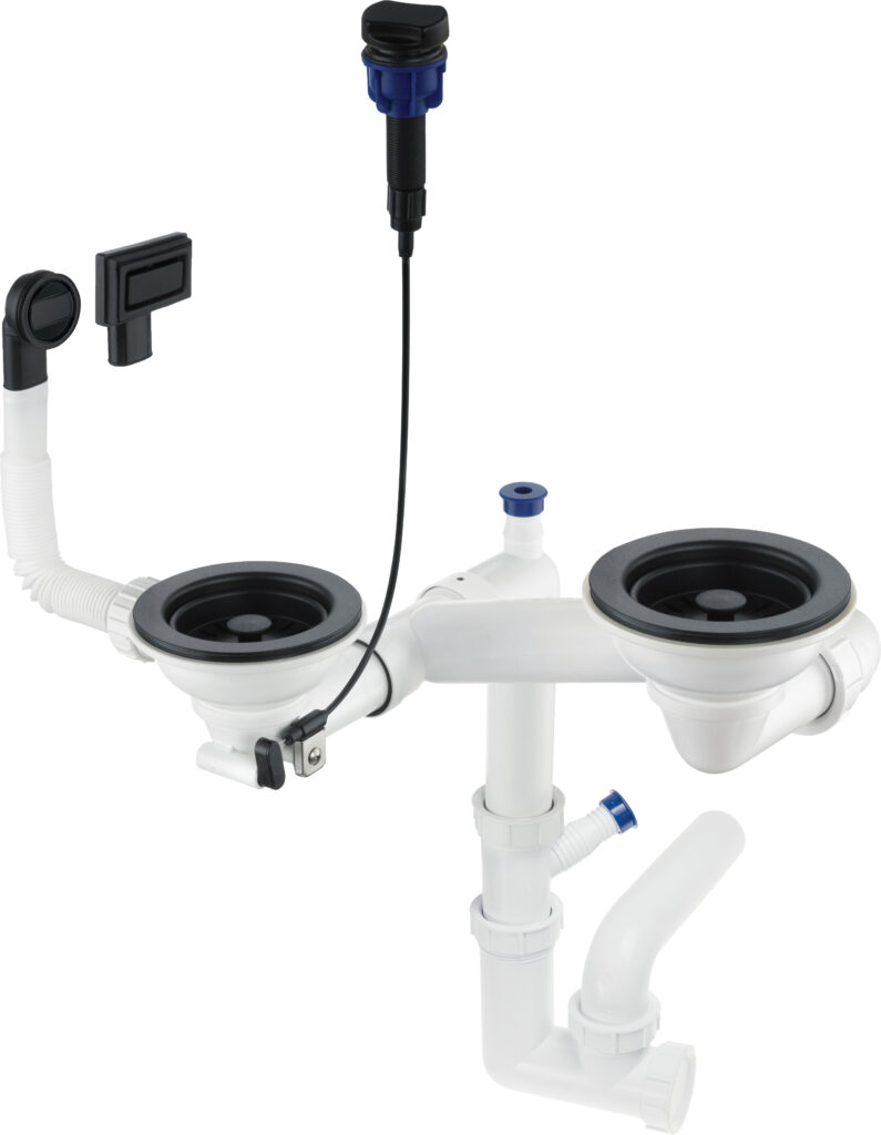 Syfon do zlewozmywaka granitowego 1.5- i 2-komorowego – Space-Saver