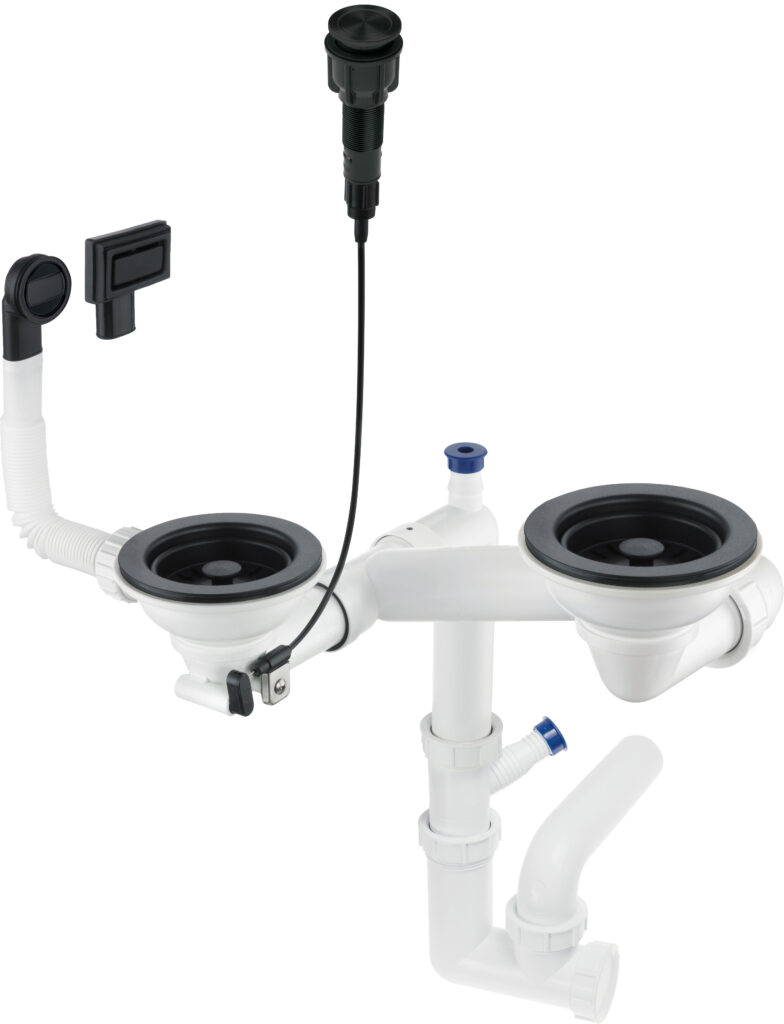 Syfon do zlewozmywaka granitowego 1.5- i 2-komorowego – Space-Saver