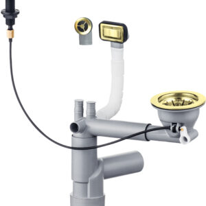 Syfon do zlewozmywaka granitowego 1-komorowego – Space-Saver