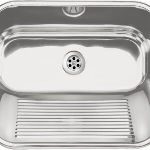 Zlewozmywak gospodarczy 1-komorowy – wpuszczany lub mocowany do ściany