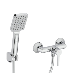 Alita – bateria natryskowa ścienna z zestawem natryskowym