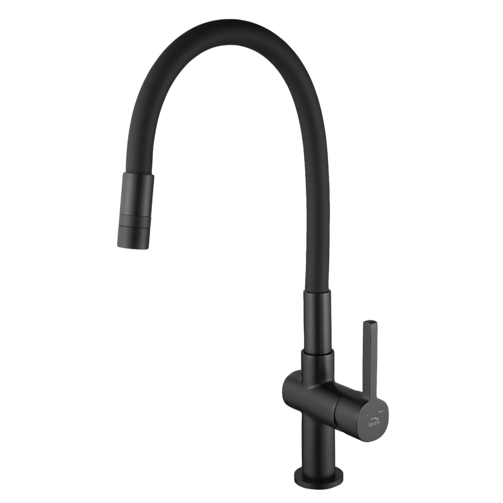 Alita – bateria zlewozmywakowa stojąca z elastyczną 2 – funkcyjną wylewką