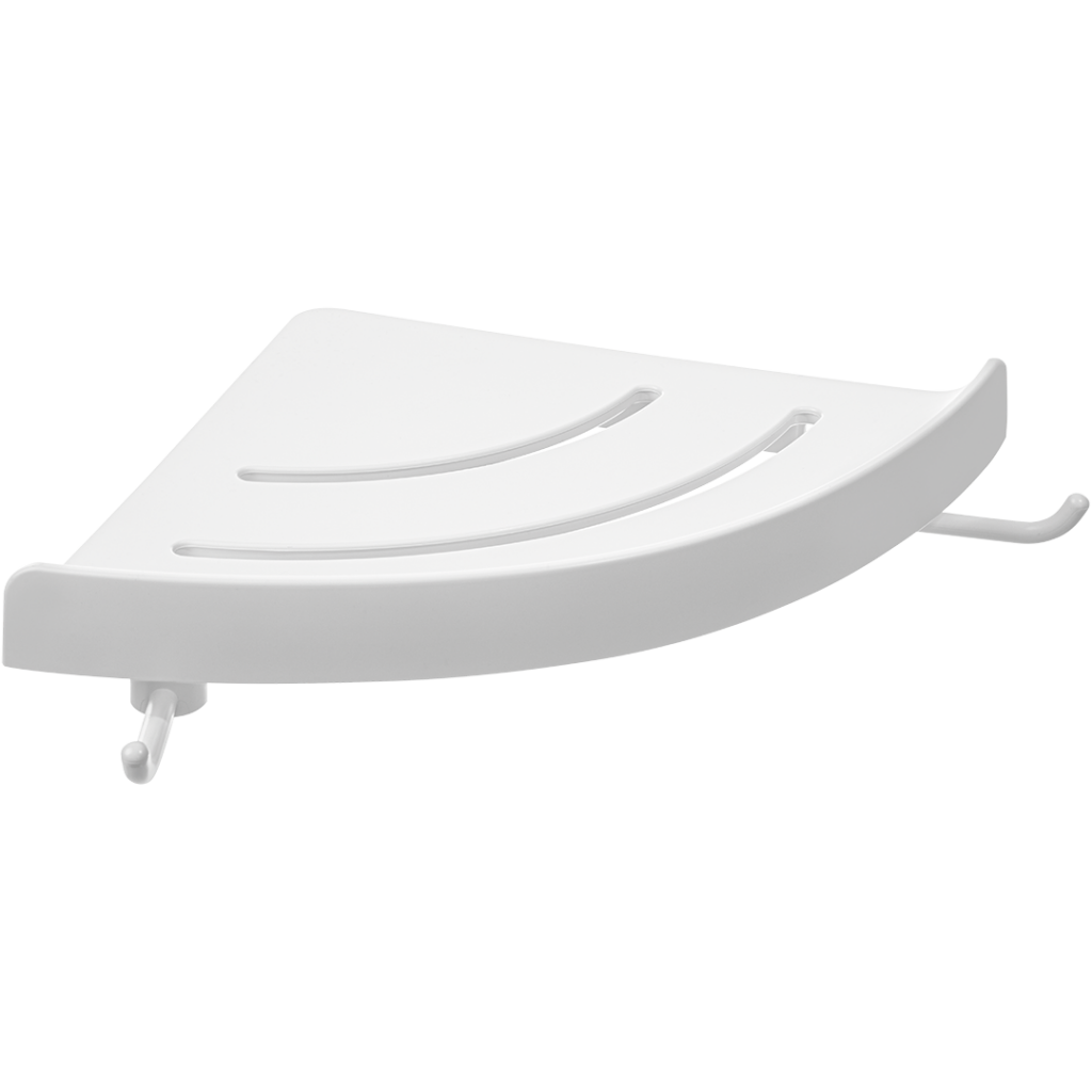 APO półka łazienkowa ścienna, narożna, z rantem