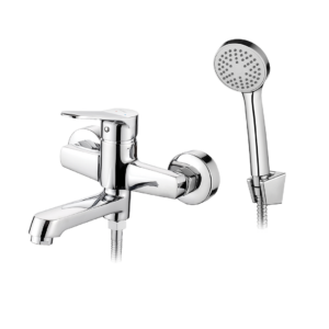 ATEZ bateria wannowa ścienna z zestawem natryskowym